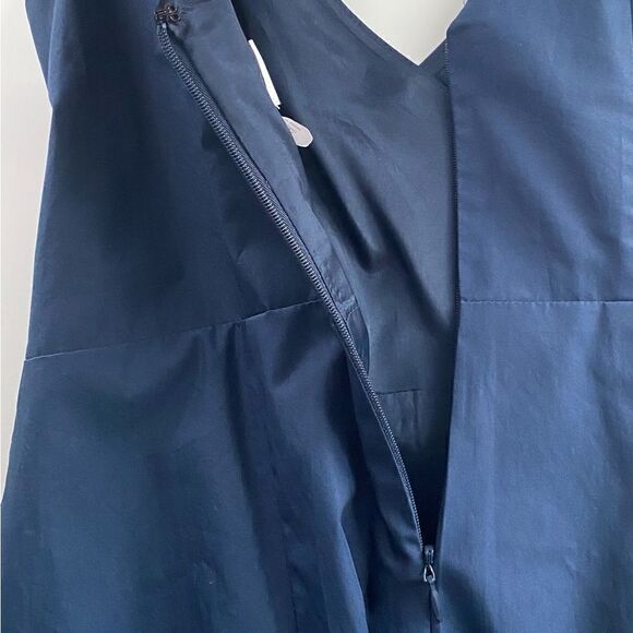 J. Crew Navy V -Neck Wrap Mini Dress Size 2 business casual excellent condition - Picture 5 of 11